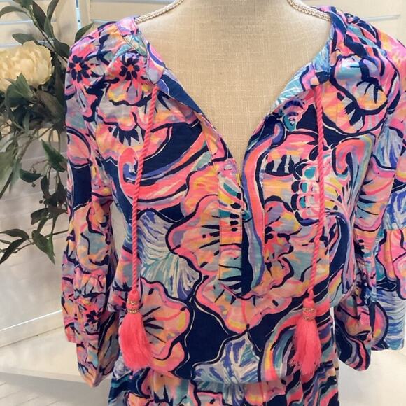 LILLY PULITZER NEW DEL LAGO ROMPER SIZE SMALL 1213 - Picture 3 of 6